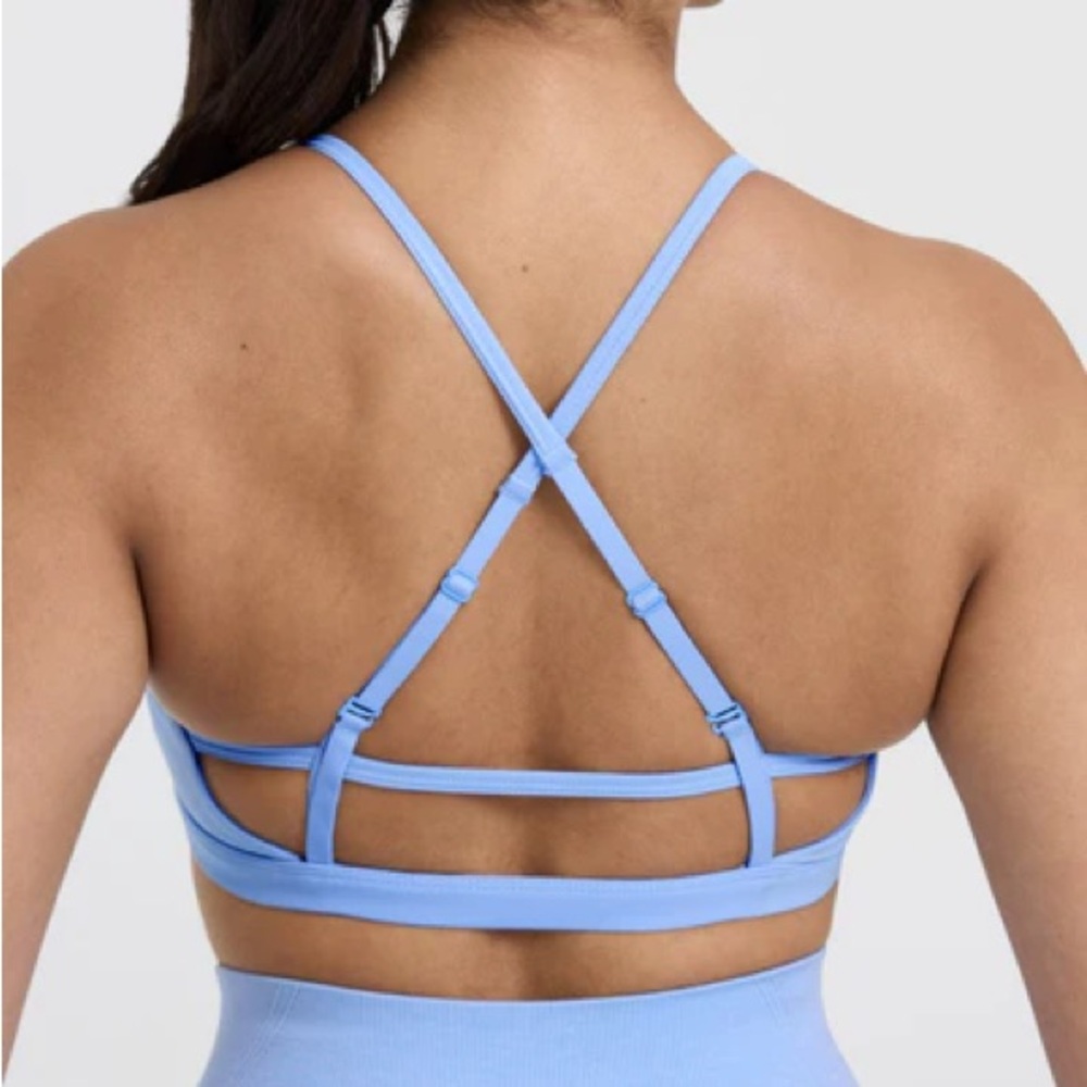 NWOT Oner Active Timeless Strappy Bralette in Powdered Blue (XS)